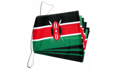 Fahnenkette Kenia - 15 x 22 cm
