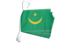 Fahnenkette Mauretanien 1959-2017 - 15 x 22 cm