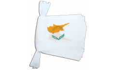 Fahnenkette Zypern - 15 x 22 cm
