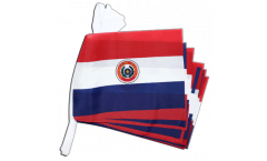 Fahnenkette Paraguay - 15 x 22 cm