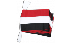 Fahnenkette Jemen - 15 x 22 cm