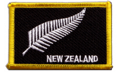 Aufnäher Neuseeland Feder All Blacks - 8 x 6 cm