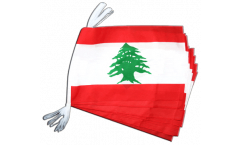 Fahnenkette Libanon - 30 x 45 cm
