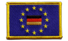 Aufnäher Europäische Union EU mit Deutschland - 8 x 6 cm