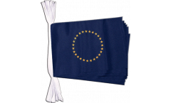 Fahnenkette Europäische Union EU mit 27 Sternen - 15 x 22 cm