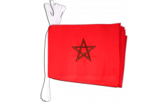 Fahnenkette Marokko - 15 x 22 cm