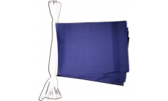 Fahnenkette Einfarbig Blau - 15 x 22 cm