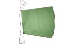 Fahnenkette Einfarbig Grün - 15 x 22 cm