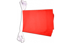 Fahnenkette Einfarbig Rot - 15 x 22 cm