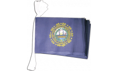 Fahnenkette USA New Hampshire - 15 x 22 cm