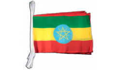 Fahnenkette Äthiopien - 30 x 45 cm