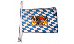 Fahnenkette Deutschland Bayern mit Löwe - 30 x 45 cm