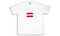 T-Shirt Österreich, weiß, Größe XL, Round-T