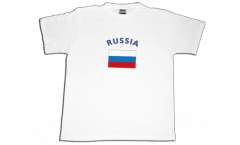 T-Shirt Russland, weiß, Größe XXL, Round-T