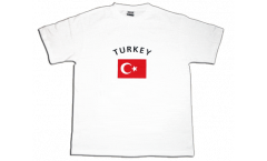 T-Shirt Türkei, weiß, Größe XXL, Round-T