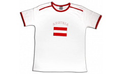 T-Shirt Österreich, weiß-rot, Größe XXL, Soccer-T
