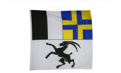 Flagge Schweiz Kanton Graubünden - 90 x 90 cm