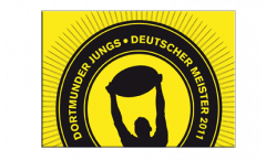 Aufkleber Dortmunder Jungs Deutscher Meister 2011, 100 Stück - 7 x 10 cm