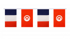 Freundschaftskette Frankreich - Tunesien - 15 x 22 cm