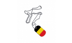 Dog Tag Belgien - 3 x 5 cm