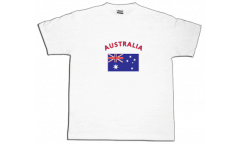 T-Shirt Australien, weiß, Größe XL, Round-T