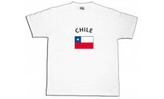 T-Shirt Chile, weiß, Größe S, Round-T