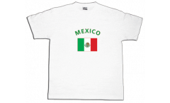 T-Shirt Mexiko, weiß, Größe XL, Round-T