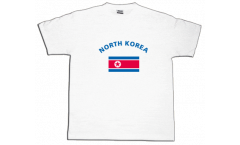 T-Shirt Nordkorea, weiß, Größe M, Round-T