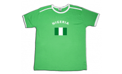 T-Shirt Nigeria, hellgrün-weiß, Größe XL