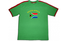 T-Shirt Südafrika, grün-rot, Größe S