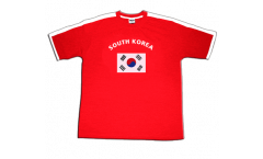 T-Shirt Südkorea, rot-weiß, Größe XL