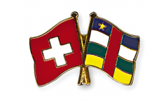 Freundschaftspin Schweiz - Zentralafrikanische Rep. - 22 mm