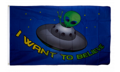 Flagge Alien Ausserirdisches Ufo