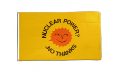 Flagge Atomkraft Nein Danke englisch - Nuclear Power No Thanks