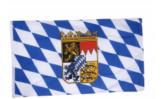 Flagge Deutschland Bayern mit Wappen