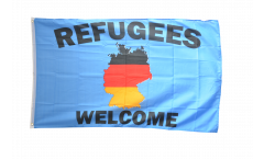 Flagge Deutschland Refugees Welcome