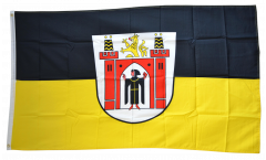Flagge Deutschland Stadt München mit großem Wappen