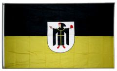 Flagge Deutschland Stadt München mit Wappen