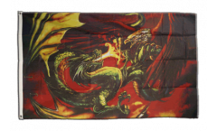 Flagge Drache gegen Adler