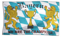 Flagge Fanflagge Bayern - We are the Champions