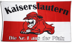 Flagge Fanflagge Kaiserslautern Bulldogge