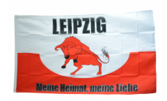 Flagge Fanflagge Leipzig - Meine Heimat meine Liebe