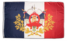 Flagge Frankreich mit Wappen