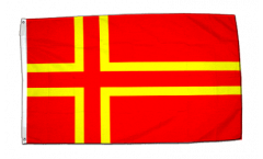 Flagge Frankreich Normandie St. Olavs Kreuz