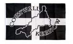 Flagge Großbritannien Cornwall Kernow Silhouette