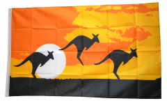 Flagge Känguru Landschaft