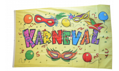 Flagge Karneval gelb