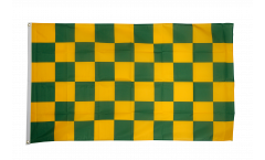 Flagge Karo Grün-Gelb