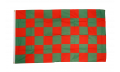 Flagge Karo Rot-Grün