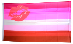 Flagge Lipstick Lesbian Pride